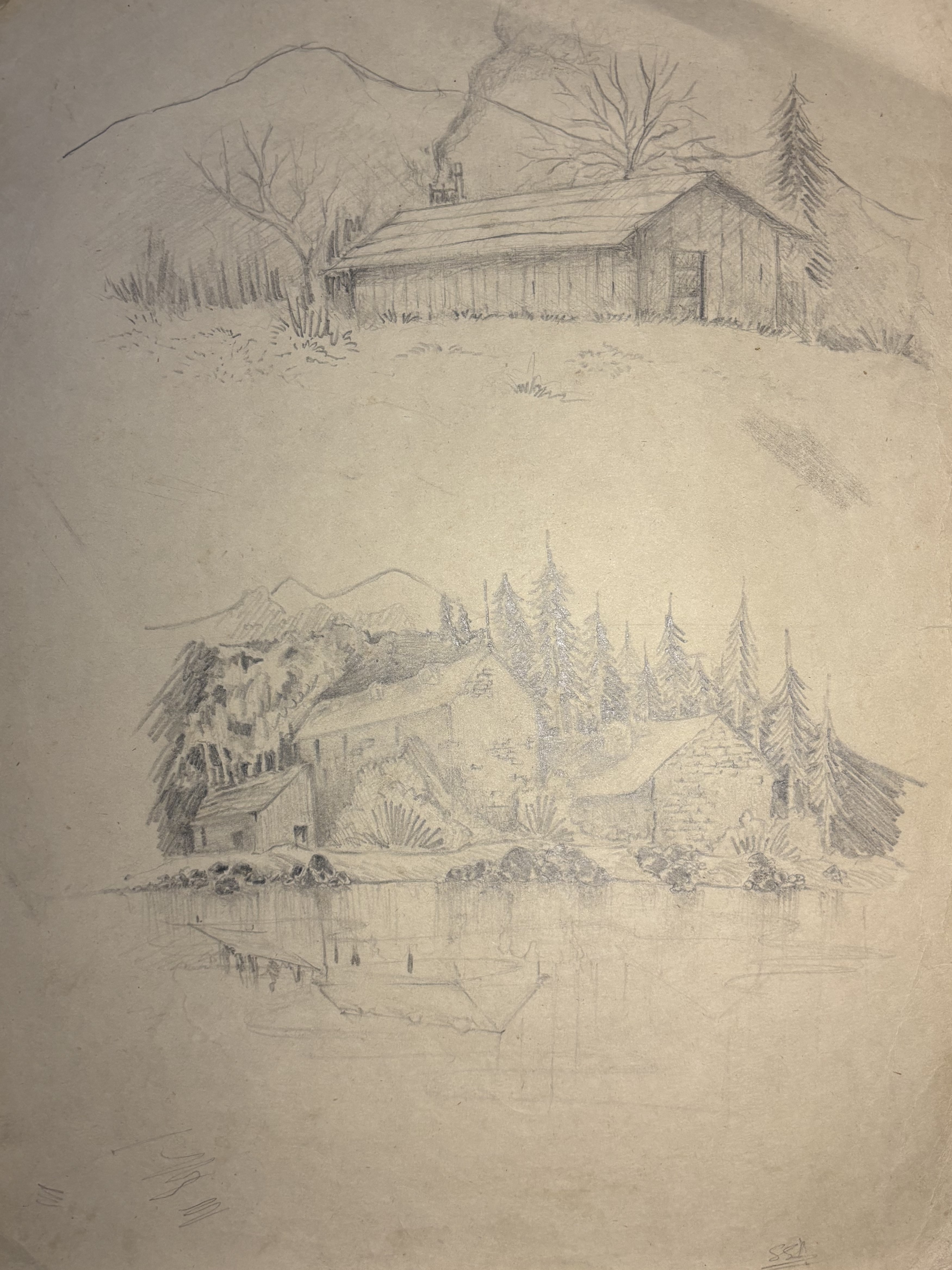 Pencil landscape V, 1998